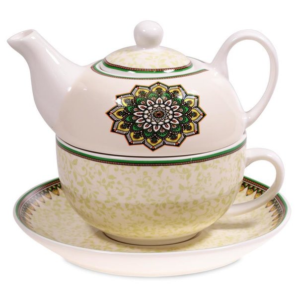 Tea for one mandala groen