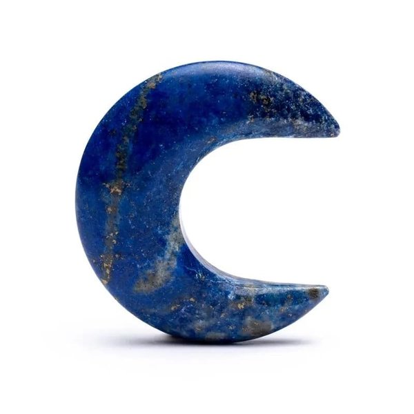Maanvormige edelsteen lapis lazuli 4CM