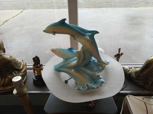 Lamp met dolfijnen - 42CM